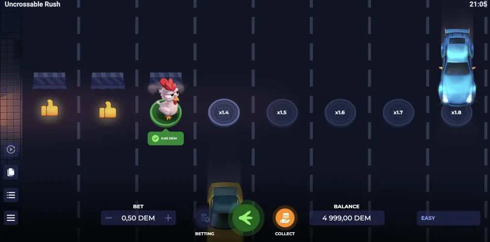 Uncrossable Rush